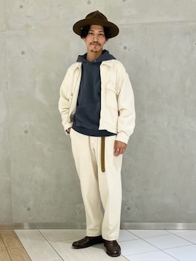 「Lee（リー）のアイテム（ブルゾン）」を使った、164164さん（メンズ・170cm）の秋コーディネート