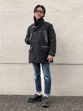 「GEORGE COX（ジョージコックス）のアイテム」を使った、164164さん（メンズ・170cm）の冬コーディネート