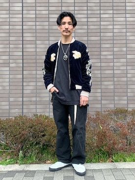 「東洋エンタープライズ（トーヨーエンタープライズ）のアイテム（ジャケット/アウター）」を使った、164164さん（メンズ・170cm）の冬コーディネート