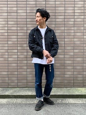 「TENBOX（テンボックス）のアイテム（ジャケット/アウター）」を使った、164164さん（メンズ・170cm）の春コーディネート