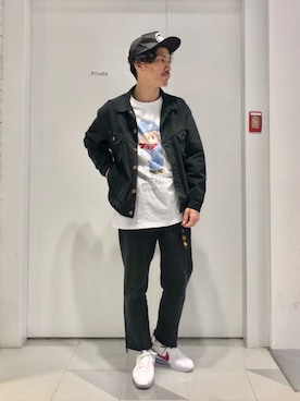 「TENBOX（テンボックス）のアイテム（ジャケット/アウター）」を使った、164164さん（メンズ・170cm）の春コーディネート