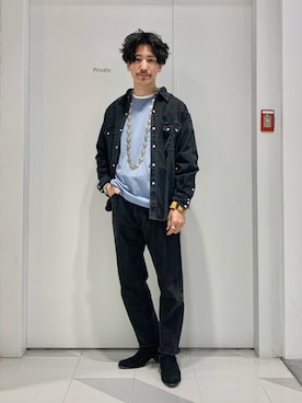 「CHAMULA（チャムラ）のアイテム」を使った、164164さん（メンズ・170cm）の春コーディネート