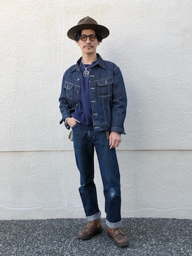 「STETSON（ステットソン）のアイテム」を使った、164164さん（メンズ・170cm）の春コーディネート