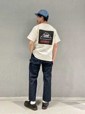「Lee（リー）のアイテム（キャップ）」を使った、164164さん（メンズ・170cm）の春コーディネート