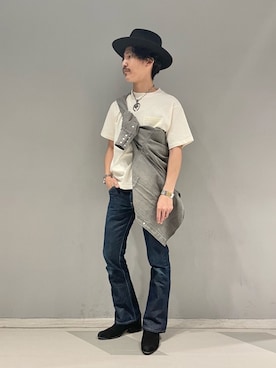 「CHAMULA（チャムラ）のアイテム」を使った、164164さん（メンズ・170cm）の春コーディネート