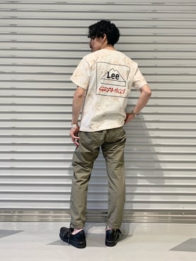 「Gramicci（グラミチ）のアイテム（チノパンツ）」を使った、164164さん（メンズ・170cm）の春コーディネート