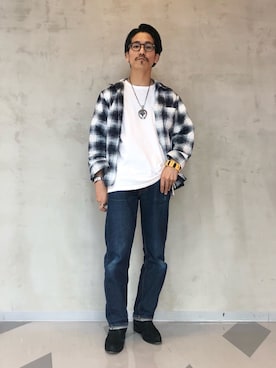 「CHAMULA（チャムラ）のアイテム」を使った、164164さん（メンズ・170cm）の春コーディネート