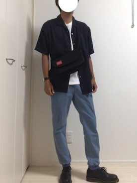 「Dr. Martens（ドクターマーチン）のDr.Martens (ドクターマーチン)/1461 3EYE GIBSON SHOES（その他シューズ）」を使った、M.Aさん（メンズ・173cm）の秋コーディネート