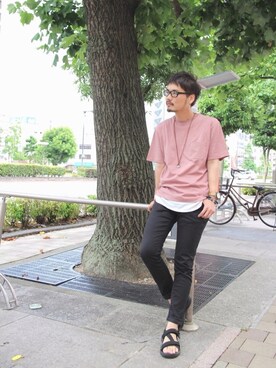 「SHIPS JET BLUE（シップスジェットブルー）のアイテム（アクセサリー）」を使った、isekat.aさん（メンズ・176cm）の夏コーディネート