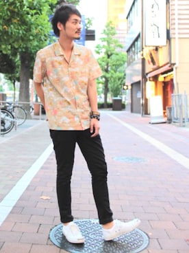 「koe（コエ）のアイテム」を使った、isekat.aさん（メンズ・176cm）の夏コーディネート