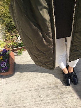 「HARE（ハレ）のアイテム（その他アウター）」を使った、kisaさん（レディース・169cm）の冬コーディネート