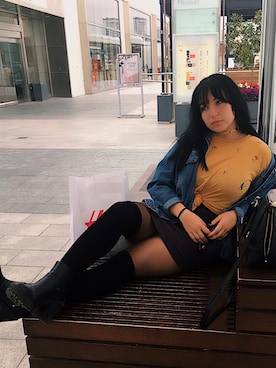 「H&M（エイチ・アンド・エム）のアイテム（ブーティ）」を使った、Belleezyさん（レディース・163cm）の冬コーディネート