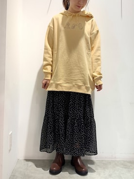 「disney」｜「アイテム（その他）」を使った、ゆなすんさん（レディース・158cm）の冬コーディネート