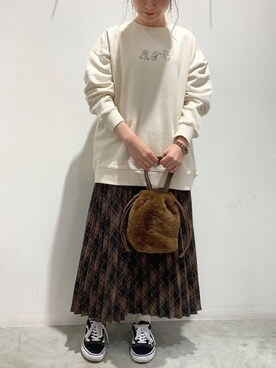 ゆなすんさん（レディース・158cm）の冬コーディネート