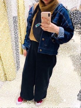 「MEI（メイ）のアイテム」を使った、さわぴさん（レディース・156cm）の秋コーディネート