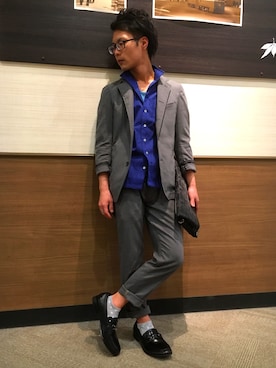 イオンモール鹿児島 ハイダウェイニコルさん（メンズ・165cm）の春コーディネート