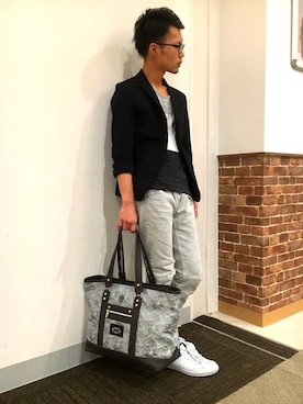 イオンモール鹿児島 ハイダウェイニコルさん（メンズ・165cm）の春コーディネート