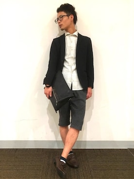 イオンモール鹿児島 ハイダウェイニコルさん(メンズ・165cm)の夏コーディネート