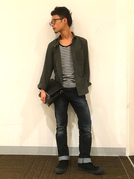 イオンモール鹿児島 ハイダウェイニコルさん(メンズ・165cm)の夏コーディネート