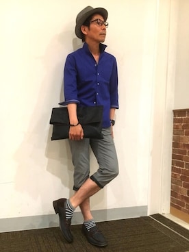 イオンモール鹿児島 ハイダウェイニコルさん（メンズ・172cm）の夏コーディネート