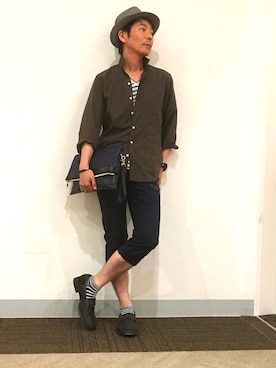 イオンモール鹿児島 ハイダウェイニコルさん（メンズ・172cm）の夏コーディネート