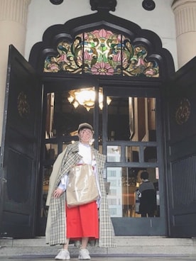 「STYLENANDA（スタイルナンダ）のアイテム（トレンチコート）」を使った、kiwakoさん（レディース・154cm）の冬コーディネート
