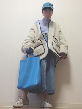 「アイテム（ブルゾン）」を使った、kiwakoさん（レディース・154cm・10代）の冬コーディネート