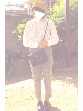 「マスタードイエロー」｜kaedeさん（レディース・159cm）の秋コーディネート