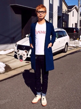 「note et silence （ノートエシロンス）のアイテム（その他アウター）」を使った、ODK★さん（メンズ・178cm）の冬コーディネート