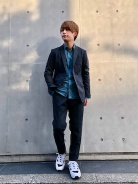「ZDA（ゼットディーエー）のアイテム」を使った、TAKAGIさん（メンズ・166cm）の春コーディネート