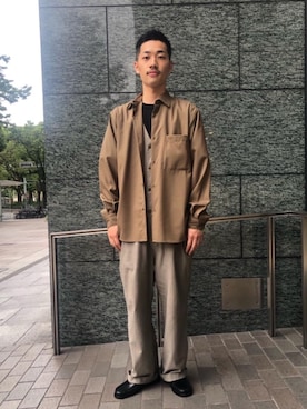 松尾優斗さん（メンズ・172cm）の秋コーディネート