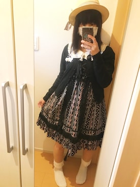 「lolitafashion」｜「アイテム（帽子）」を使った、あっちゃんさん（レディース・153cm）の夏コーディネート