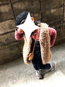 othh_lala♪hさん（キッズ・100cm）の冬コーディネート