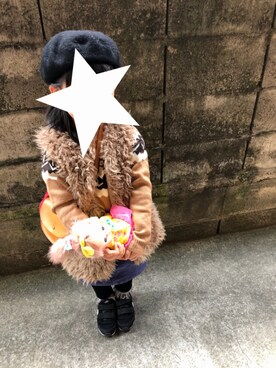 othh_lala♪hさん（キッズ・100cm）の冬コーディネート