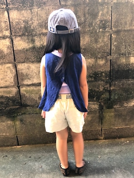 「5歳」｜「アイテム（バレエシューズ）」を使った、othh_lala♪hさん（キッズ・100cm）の夏コーディネート