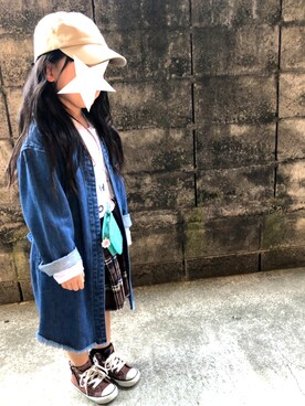 「CIAOPANIC TYPY（チャオパニックティピー）のアイテム（その他アウター）」を使った、othh_lala♪hさん（キッズ・100cm）の冬コーディネート
