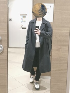 「LAKOLE（ラコレ）のアイテム（トレンチコート）」を使った、aoi!さん（レディース・162cm）の秋コーディネート