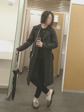 「LAKOLE（ラコレ）のアイテム（トレンチコート）」を使った、aoi!さん（レディース・162cm）の春コーディネート