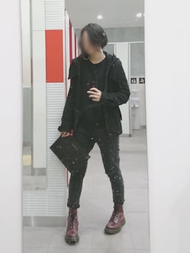 「unrelaxing（アンリラクシング）のアイテム（モッズコート）」を使った、aoi!さん（レディース・162cm）の秋コーディネート