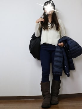 「Eddie Bauer（エディーバウアー）のアイテム（ジャケット/アウター）」を使った、WADAWAKOさん（レディース・154cm）の秋コーディネート