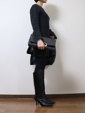 「Eddie Bauer（エディーバウアー）のアイテム（ジャケット/アウター）」を使った、WADAWAKOさん（レディース・154cm）の冬コーディネート