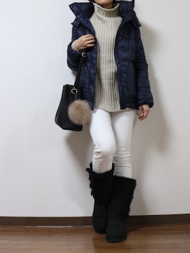 「Eddie Bauer（エディーバウアー）のアイテム（ジャケット/アウター）」を使った、WADAWAKOさん（レディース・154cm）の春コーディネート