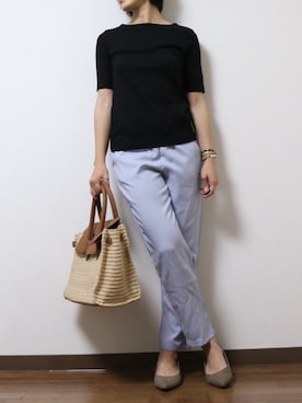 「merveile（メルヴィーユ）のアイテム」を使った、WADAWAKOさん（レディース・154cm）の夏コーディネート