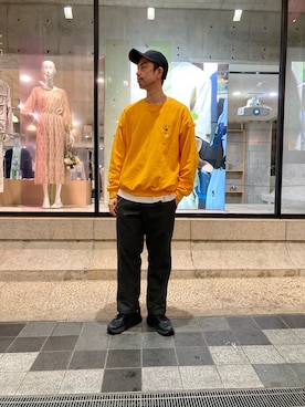 「URBAN RESEARCH（アーバンリサーチ）のアイテム（キャップ）」を使った、tanimizuさん（メンズ・182cm）の春コーディネート