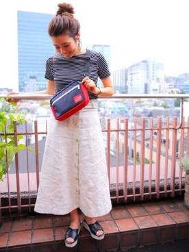「Manhattan Portage」｜Manhattan Portage Staffさん（レディース・153cm）の夏コーディネート