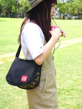 「Manhattan Portage」｜Manhattan Portage Staffさん（レディース・155cm）の夏コーディネート