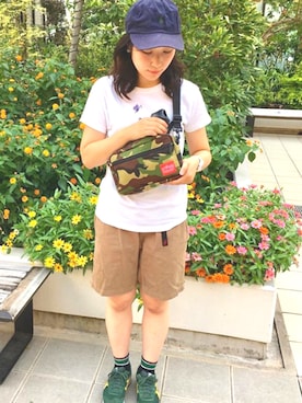 「Manhattan Portage」｜Manhattan Portage Staffさん（レディース・156cm）の夏コーディネート