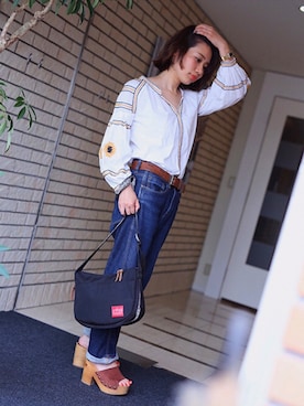 「Manhattan Portage」｜Manhattan Portage Staffさん（レディース・156cm）の秋コーディネート
