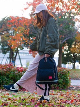 「Manhattan Portage」｜Manhattan Portage Staffさん（レディース・156cm）の冬コーディネート