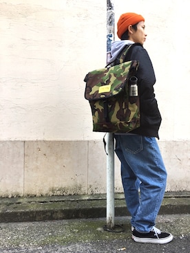 「Manhattan Portage」｜Manhattan Portage Staffさん（メンズ・172cm）の冬コーディネート